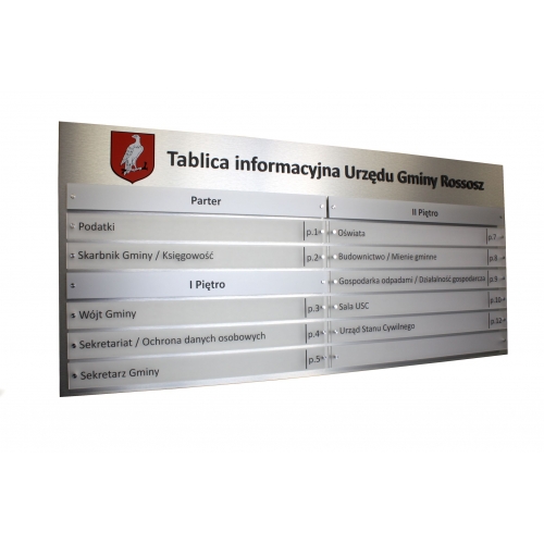 Tablica informacyjna Urząd Gminy Rossosz